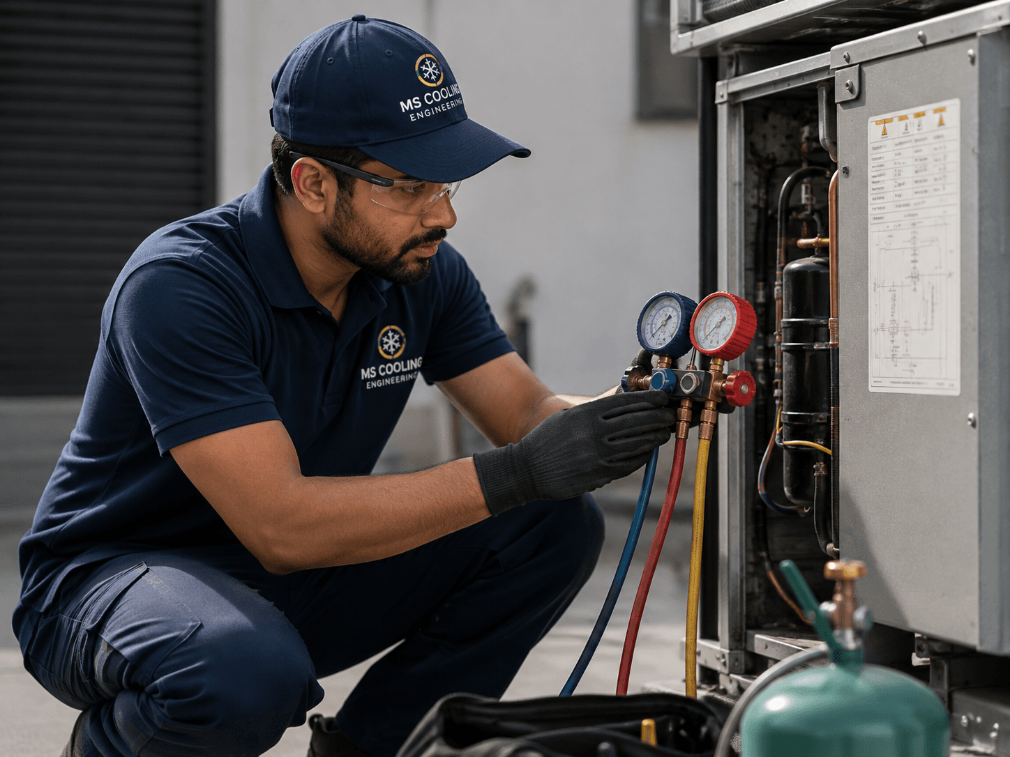 AC Refrigerant Leak Repair & Gas Charging